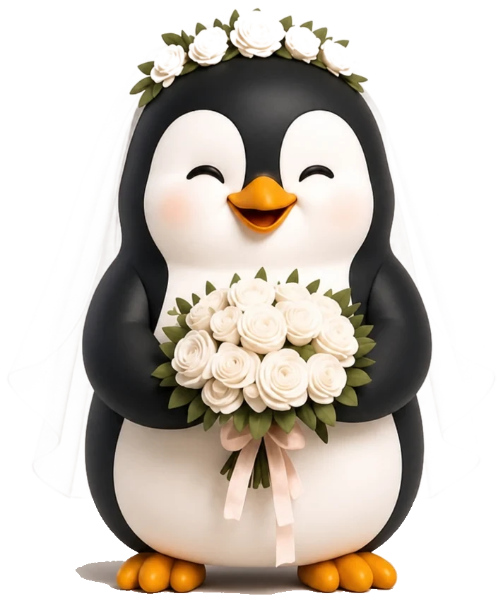 Gelin penguen maskotu